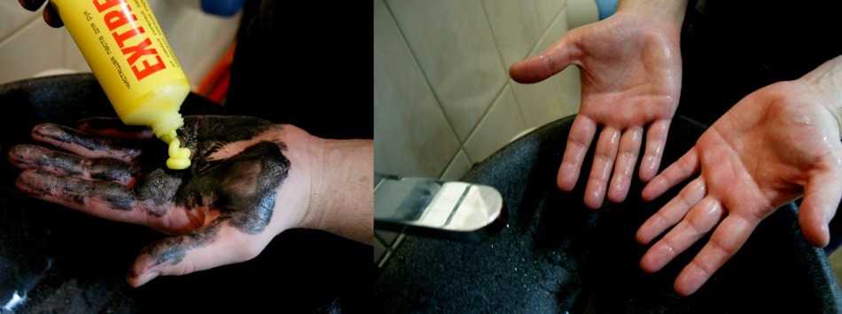 Как отмыть руки после ремонта автомобиля