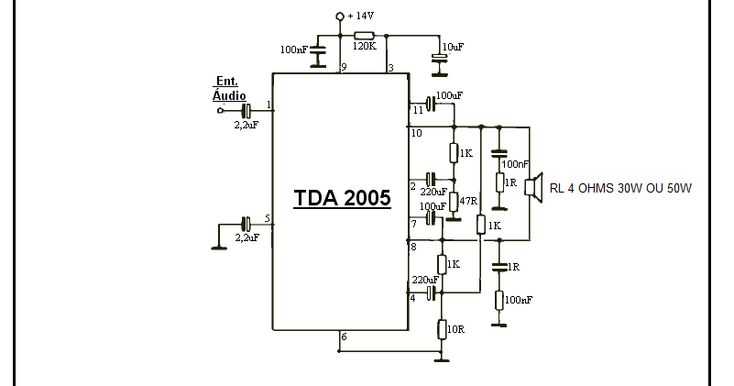 Простой стереоусилитель на микросхеме tda2005 с регулятором тембра