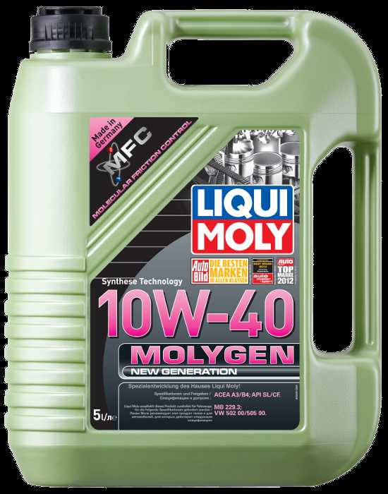 Liqui moly molygen ng 5w40: отзывы, свойства и характеристики
